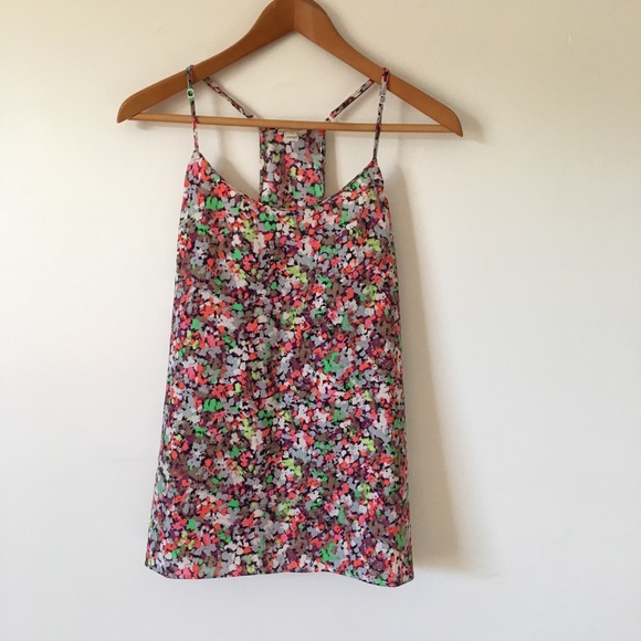 J. Crew Tops - J. Crew Mini Floral Racerback Cami Multi Color